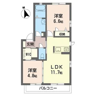 メゾン・フルール【2階】の間取り