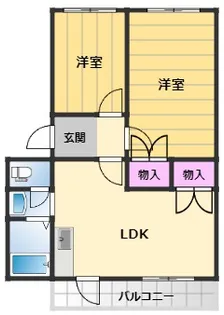 シティハイツ岸和田【3階】の間取り
