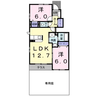メゾン・グレイスA【1階】の間取り