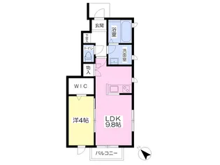 Eau Vert【1階】の間取り