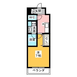 ジュール亀島【3階】の間取り