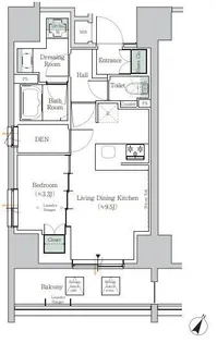 ONE ROOF RESIDENCE TAMACHI【2階】の間取り