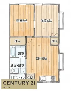 光ハイツ【2階】の間取り