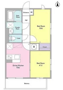 ベルク経堂壱番館【3階】の間取り