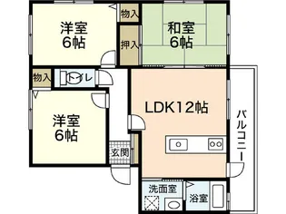 サンヴィレッジ緑井【3階】の間取り