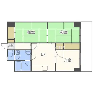 フローラルコート鶴見【4階】の間取り