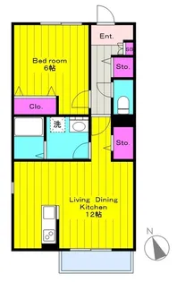 シャルル登戸【2階】の間取り