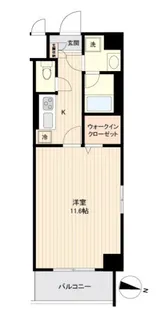 ベルメゾン若林【6階】の間取り