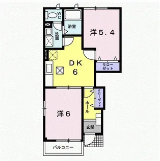 ガーデンヒルズ B【1階】の間取り
