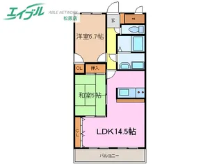中川ファーストマンションIII【2階】の間取り