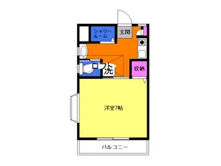 西山ハイム【2階】の間取り