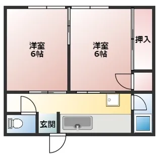 ペディコート加古川【2階】の間取り