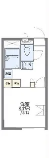レオパレスルフラン【2階】の間取り
