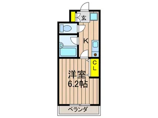 ブロッサムSANKYO【3階】の間取り