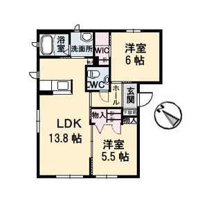 のぞみ古江【1階】の間取り