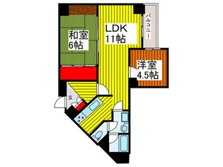 与野ハウス2号棟【8階】の間取り