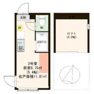 ハーモニーテラス中十条IV【1階】の間取り
