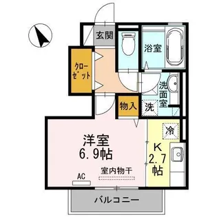 カーサデラルス【1階】の間取り