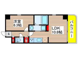 S・ALLEY【8階】の間取り