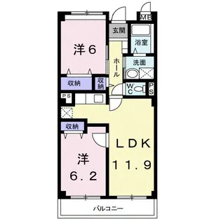 エスポワール【3階】の間取り