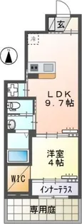 久留米白山町アパート新築【1階】の間取り