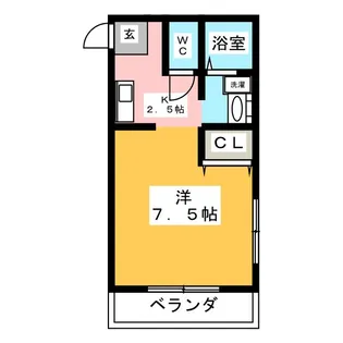 サンピュアシラトリ【2階】の間取り