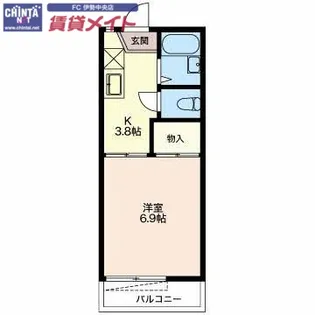 フレグランスアサノ【2階】の間取り