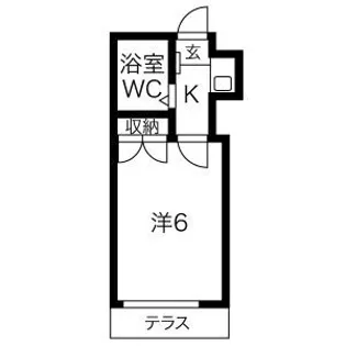 サンパレス岡崎公園【1階】の間取り