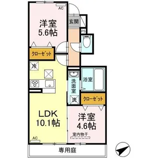 プリマヴェーラD【1階】の間取り