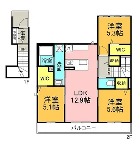 ShaMaison a loureII【2階】の間取り