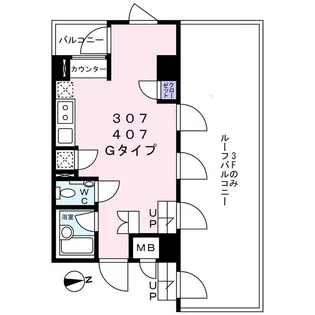 Navi新宿【6階】の間取り