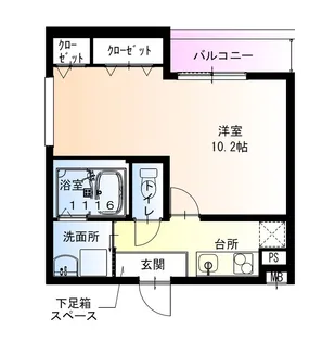 フジパレス甲東園2番館【3階】の間取り