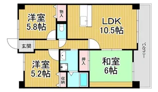 デイグラン シャンドフルール【6階】の間取り