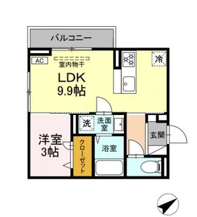 レグルスII【3階】の間取り