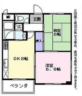 マンションヴェルジェ【3階】の間取り