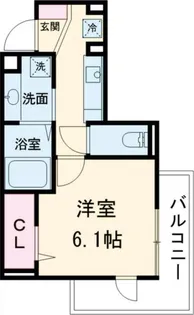 上町DKハイム【1階】の間取り