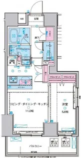 ジェノヴィア浅草IIスカイガーデン【9階】の間取り