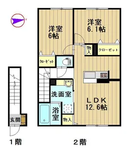 セジュールRSK【2階】の間取り