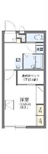 レオパレスサンライズアオキ【1階】の間取り