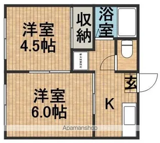 DCハイツI【1階】の間取り