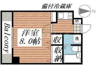 リッツハウス【4階】の間取り