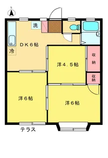 ビルレストギムレーI【1階】の間取り