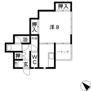 ハイツサーシャ B【2階】の間取り