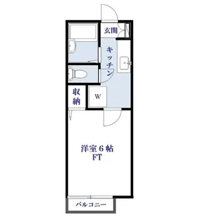 ディアコート田園【1階】の間取り