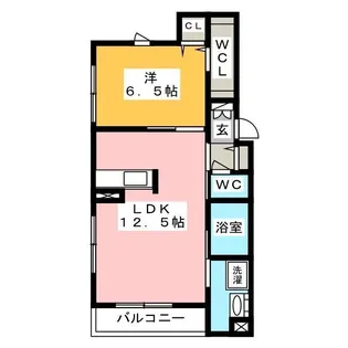 ヴェルハイム芝【2階】の間取り