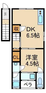 ハイツ田宮【2階】の間取り