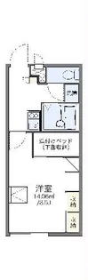 レオパレスやまとみII【1階】の間取り