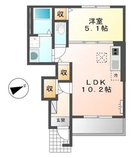 ハイランドヴィラ【1階】の間取り