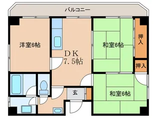 メゾンルージュ【3階】の間取り