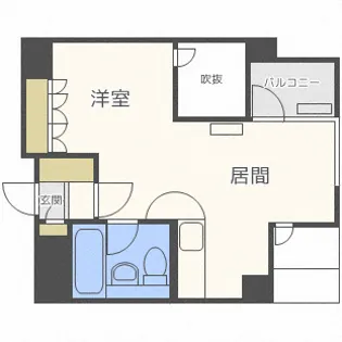 フューデイズコンドミニアム銭函【4階】の間取り